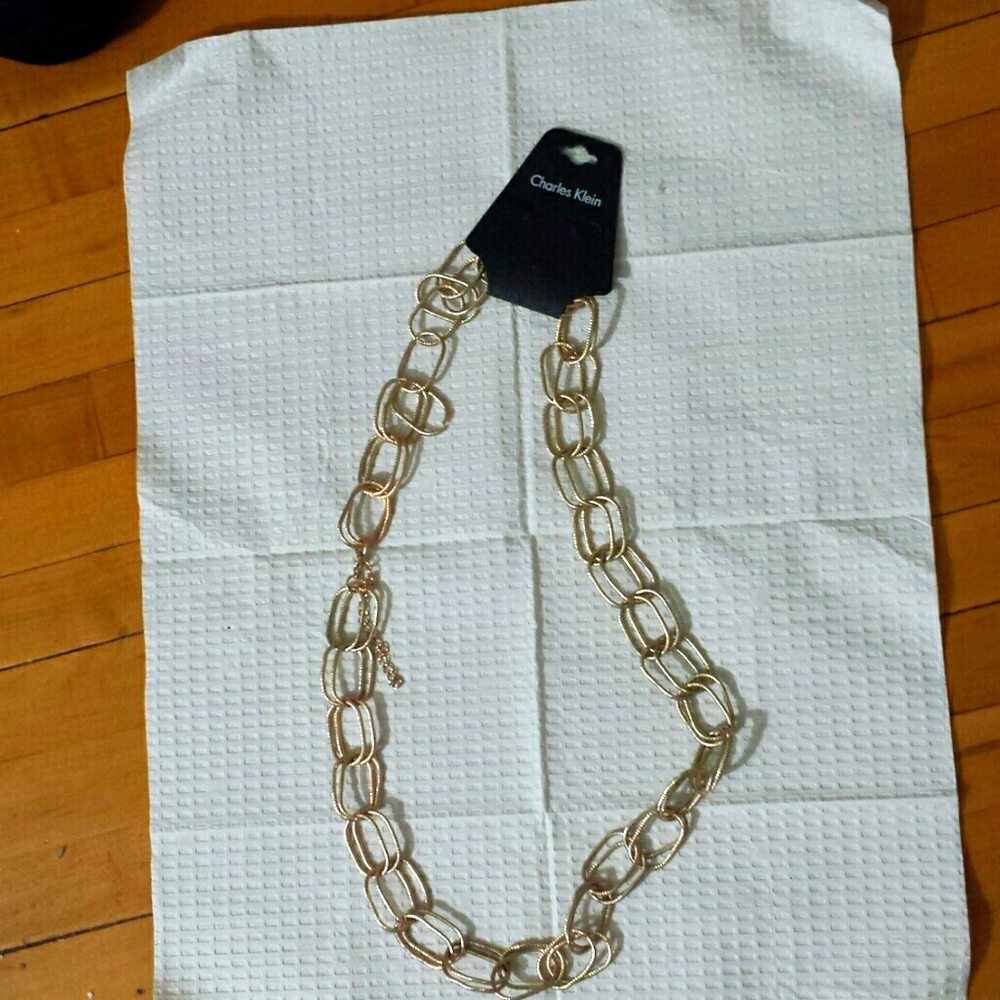 Metallic Gold Chain Necklace